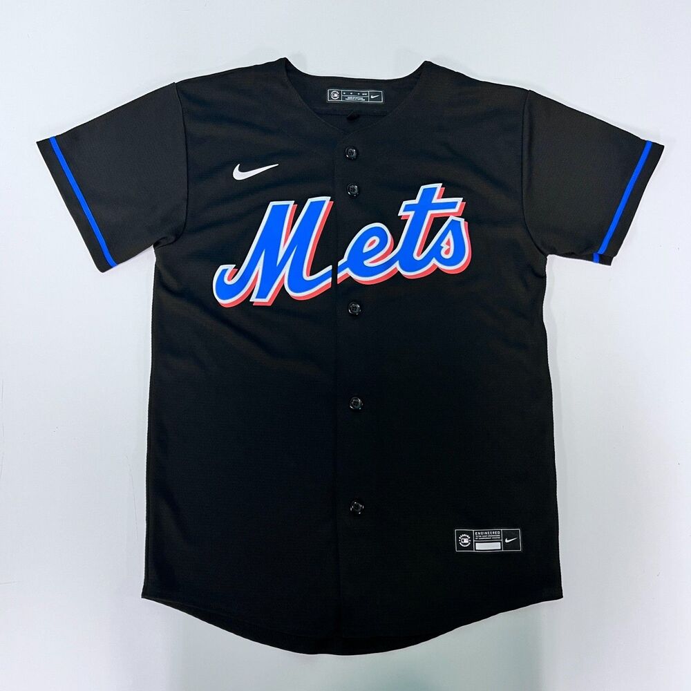 Nike Juan Soto #22 NY Mets Youth M Black Alternate Baseball Jersey MLB